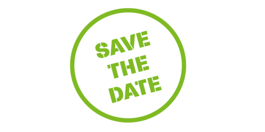 Save the Date Grüner Stempel: Save the Date