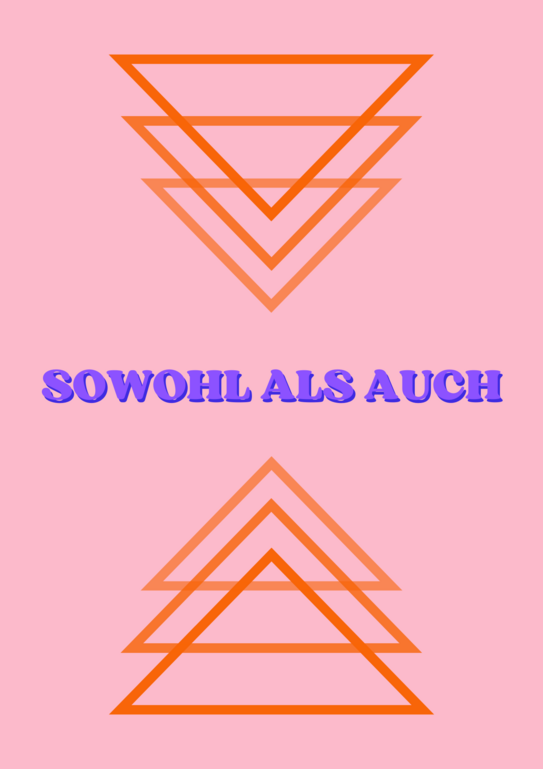 Das Logo von Sowohl Als Auch mit vielen Pfeilen und Schriftzug