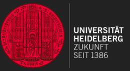 Das Logo zeigt den Schutzpatron der Universität Petrus mit zwei knienden Rittern