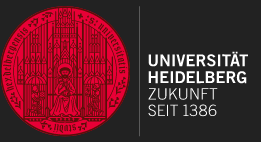 Logo Universität Heidelberg Das Logo zeigt den Schutzpatron der Universität Petrus mit zwei knienden Rittern