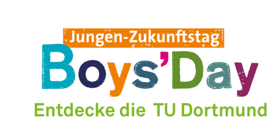Das offizielle Boys*Day Logo mit dem Slogan der TU Dortmund