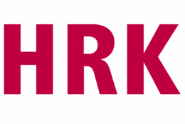 Logo: Schriftzug rot auf weiß HRK