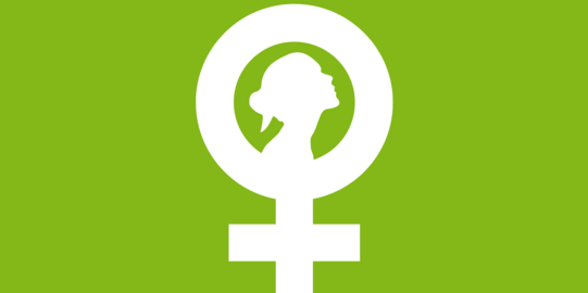 Symbolbild Frauensymbol mit Kopf